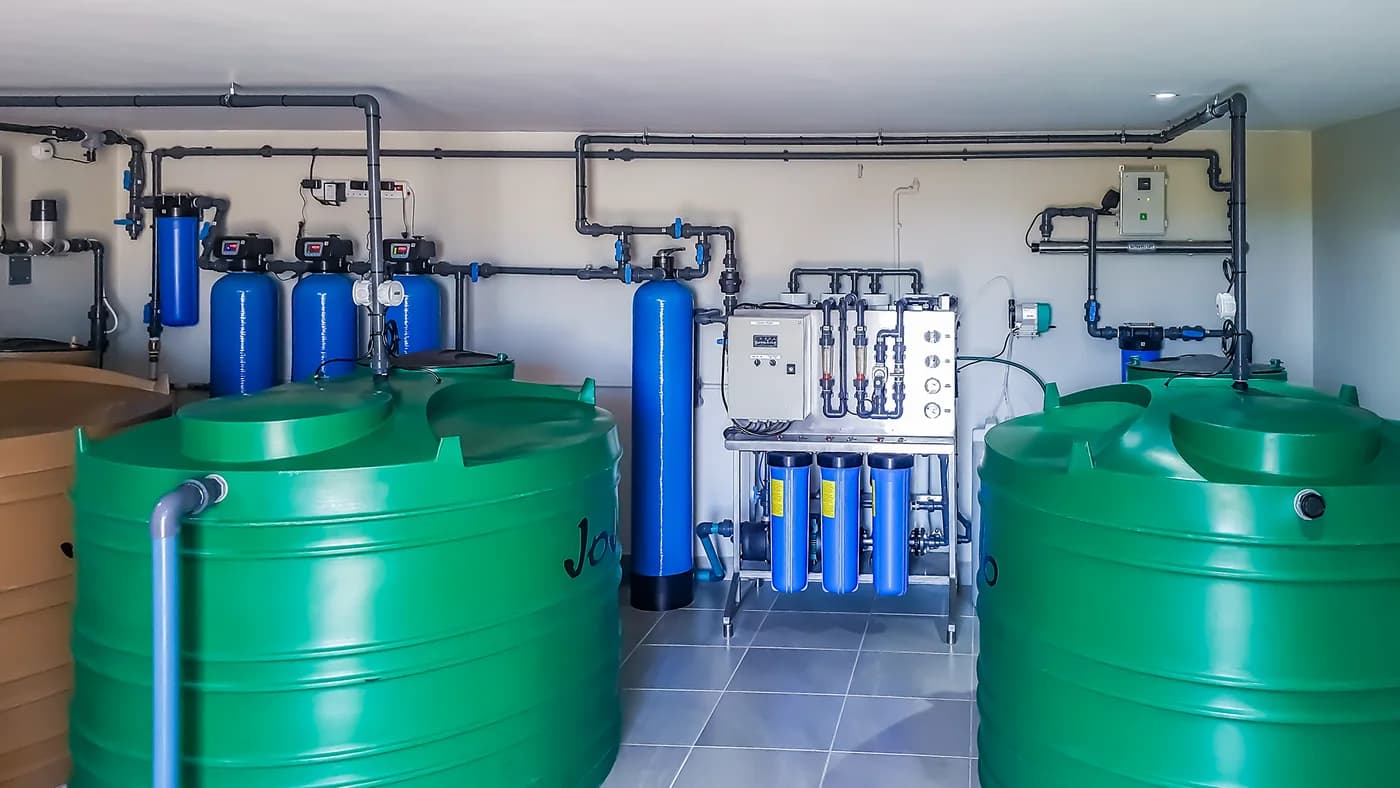 Professional water system installation